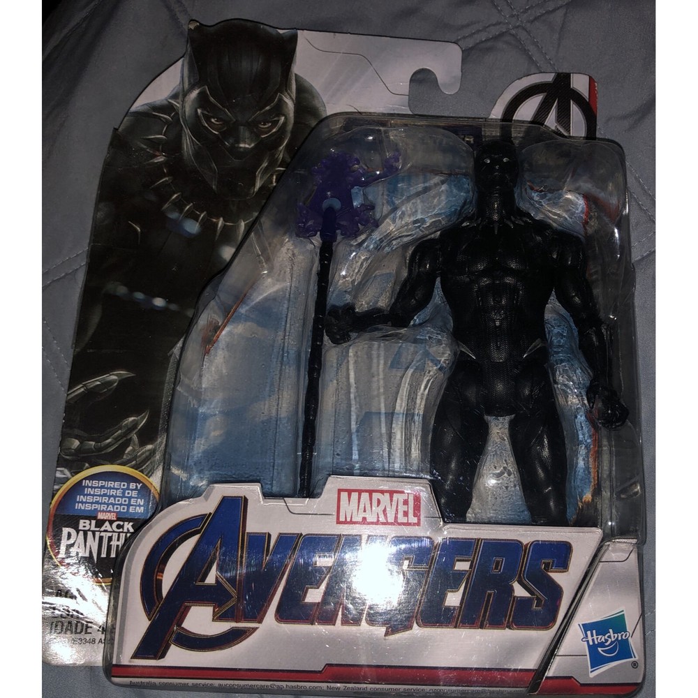 Marvel Avengers End Game 6" Action Figure New Black Panther package is damaged.